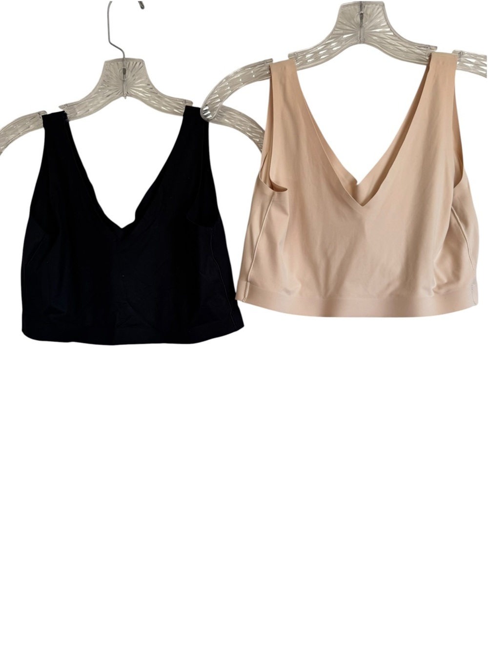 Soma Enbliss Bundle Lot (2) Seamless Bralettes Everyday Bras Cream & Black XXL - Picture 2 of 8